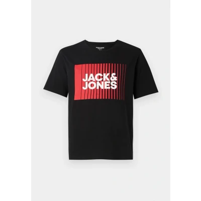 Imagen de Jack &amp; Jones Jjecorp LOGO PLAY O NECK Camiseta estampada, Hombre, Talla: Small, Black