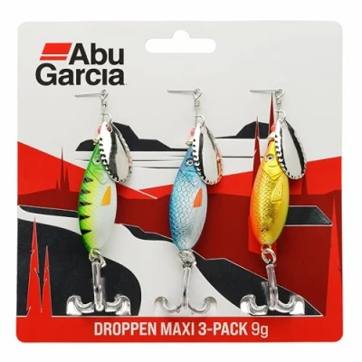 Imagen de Abu Garcia Droppen Maxi 3 Pack Spinners 9.0g Cucharilla de pesca