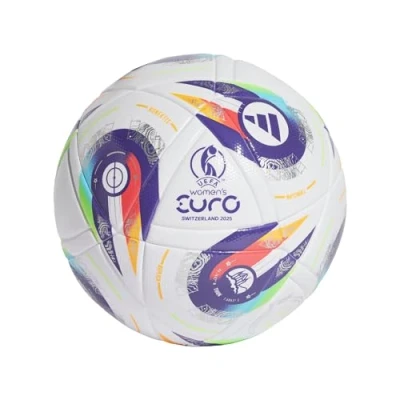 Imagen de adidas Performance EURO25 Unisex Balón de fútbol, Talla: 5, White/pantone/lucid lemon