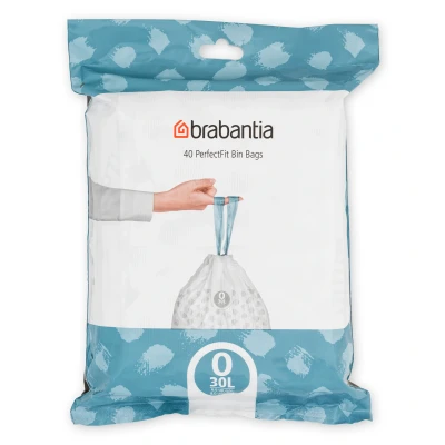 Imagen de Brabantia Código O Dispensador de Bolsas Basura 30 Litros, Blanco