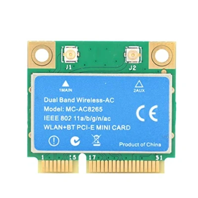 Imagen de VBESTLIFE Tarjeta Mini PCI E, de Red inalámbrica Banda Dual 1200M 2.4GHz / 5GHz, para Chip Intel 8265, Soporte 802.11a b/g/n/AC