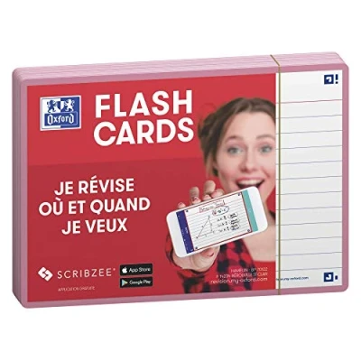 Imagen de Oxford flash 2.0 Lote de 80 tarjetas (A6, unidades), color rosa A6