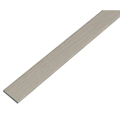 Imagen de Alberts 488680 Perfil lleno plano, Autoadhesivo, Aluminio, diseño de acero inoxidable, oscuro, 1000 x 25 2 mm