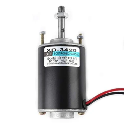 Imagen de Mini 12V / 24V CW/CCW Motor Magnético Reversible de Imán Permanente Alta Velocidad Bajo Ruido para Generador Bricolaje(DC 3500R)