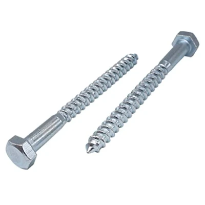 Imagen de 20 tornillos hexagonales de acero chapado en zinc DIN 571, M8 x 110 mm, hexagonales, pernos retención, cabeza hexagonal, tirafondos (20, mm)