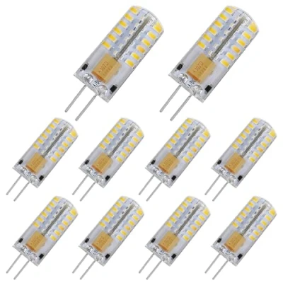 Imagen de Pocketman Paquete de 10 3 Watt AC/DC 12V G4 Bombillas LED Equivalente a la lámpara halógena 30W, 3000k Luz calida