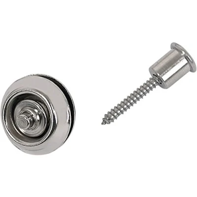 Imagen de JIM DUNLOP Straplok Alargado Nickel Saco de 2, Cierre cinturón