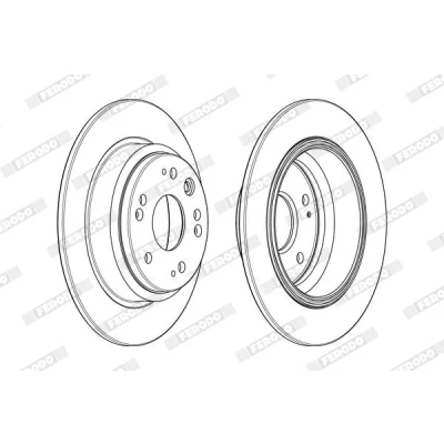 Imagen de FERODO PREMIER DDF1894C Disco de freno 282 9 5 macizo revestido sin accesorios HONDA: Accord 7 Tourer, Shuttle