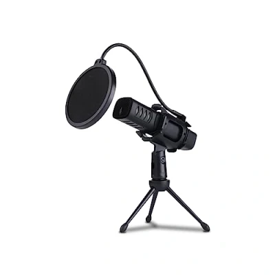 Imagen de NK Micrófono para Streaming de Condensador USB con trípode y Filtro Antipop PC/Mac / PS4 5, Amplia Compatibilidad, Plug &amp; Play (Streaming, Podcast, Youtube, Discord)