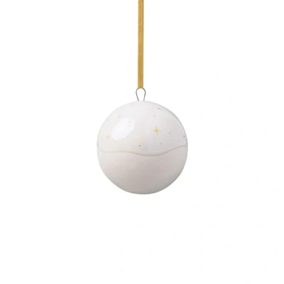Imagen de like. by Villeroy &amp; Boch Ornamento Bola Winter Glow, Decoración Navideña De Porcelana Premium, Adornos Para Árbol