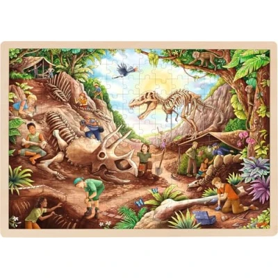 Imagen de GOKI Puzzle, Excavación de Dinosaurios No Aplica Madera, Multicolor, único (57395)