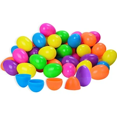 Imagen de Taspire 50 Huevos de Pascua 6.4 cm, para Fiestas temáticas Pascua, Caza Relleno Canasta, Suministros premios Aula.