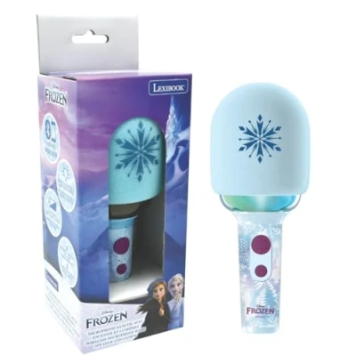 Imagen de Lexibook, Frozen, Micrófono inalámbrico con Altavoz, 4 modificadores de Voz, Efectos luz Multicolor, Batería Recargable (MIC280FZ)