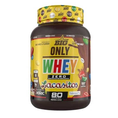 Imagen de BIG Proteínas Whey en Polvo para Masa Muscular y Recuperación, Máxima Calidad, Materia Prima Pemium Patentada, Sin Lactosa, Azúcar, Grumos (1Kg, Lacasitos)