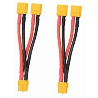 Imagen de FLY RC 2 Piezas Conector Paralelo XT60 Divisor Y 1 Hembra a Conectores Macho Arnés para dji Phantom Modo Helicóptero Quadcopter