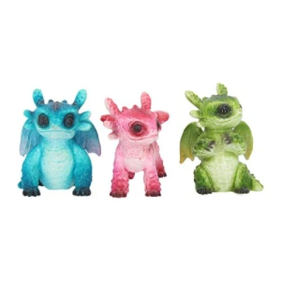 Imagen de Nemesis Now Figura Decorativa (3 Unidades, 8 cm), diseño de Dragones pequeños, Multicolor