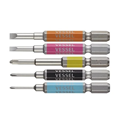 Imagen de Vessel Single End go sai Bit [no.gs5p 03] (Assorted 5pc Set) (Japan Import)