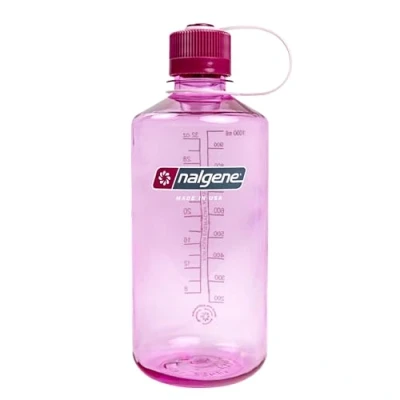 Imagen de Nalgene Sustain Tritan Botella de agua sin BPA hecha con material derivado del 50% residuos plástico, 32 onzas, boca estrecha, Cosmo