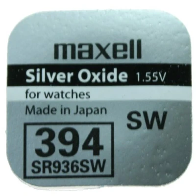 Imagen de Maxell SR936 SW 394 Batería de Óxido Plata 1.55V 1 Unidad