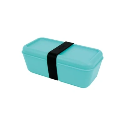Imagen de MILAN® Recipiente para alimentos rectangular 0.75l turquesa, serie SUNSET
