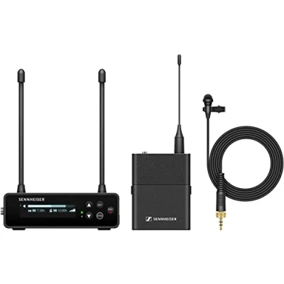 Imagen de Sennheiser EW DP ME2 Set (U1/5) Sistema de micrófono inalámbrico Lavalier UHF Digital portátil omnidireccional Negro (700016)