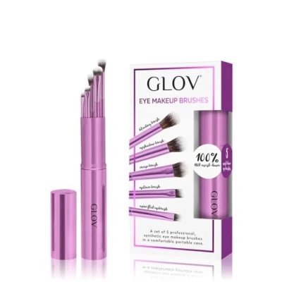 Imagen de Set de Brochas Maquillaje Para Ojos 5 Piezas Pinceles Mezcla, Sombra y Delineador, Pincel Plano Mini, Fibra Sintética, Ideal Profesional Diy, Perfecto Instagram