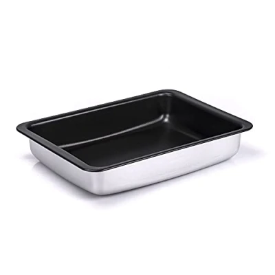 Imagen de Alluflon Cucina Rustidera de Horno, Lasagnera(24 x 18 cm, 2,4 L, aluminio alimentario)