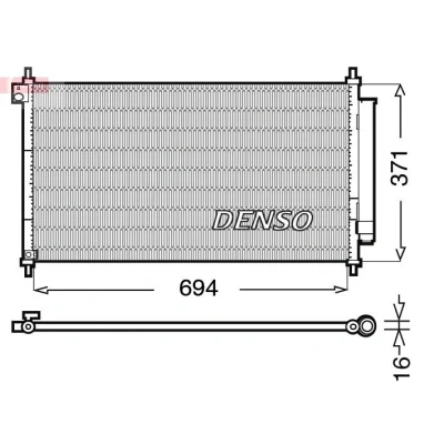 Imagen de Condensador, aire acondicionado DENSO DCN40012