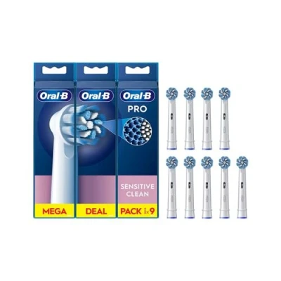 Imagen de Recambio para cepillo dental Oral B Pro Sensitive Clean, Cabezales De Recambio, 9 Unidades