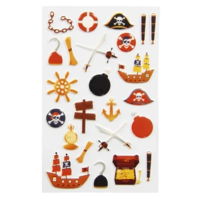 Imagen de Clairefontaine ES Maildor 17,5 x 9 0,1 cm, plástico Cooky pirata Pegatinas