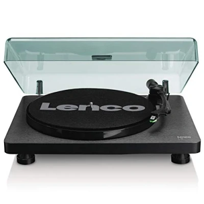 Imagen de Lenco L 30BK Tocadisco Tocadiscos (Tocadiscos de Tracción Por Correa, Semiautomático, Negro, 33.45 Rpm, Corriente al terna, 410 mm )