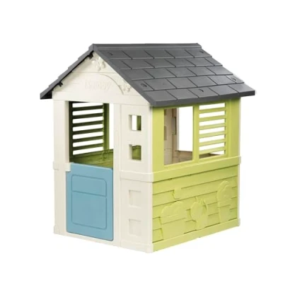 Imagen de Smoby Life Casa de Juegos Jolie Resistente A los Rayos UV Plástico Reciclado 59% Ideal para Jardín o Terraza con Puerta Baja y Ventanas Listones Partir 2 Años (7600810737)