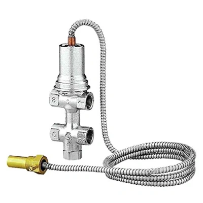 Imagen de Caleffi 544400 Válvula de Descarga Térmica 1/2&#039;&#039; H Acción Positiva con Relleno Incorporado