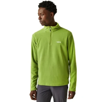 Imagen de Regatta Mens Thompson Half Zip Fleece Pullover Jacket Suéter pulóver, Verde piquant, XXL para Hombre