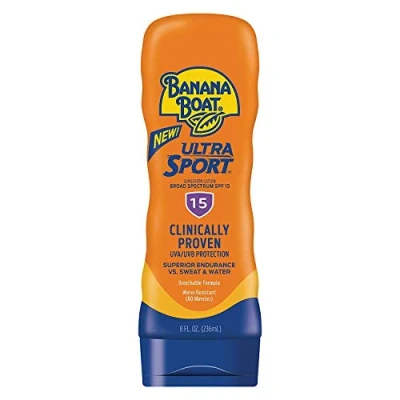 Imagen de Banana Boat Sunscreen Sport Performance Broad Spectrum Sun Care Lotion SPF 15, 8 Ounce by