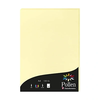 Imagen de Clairefontaine Pollen Papel de calco, 21 x 29,7 cm, color Canari