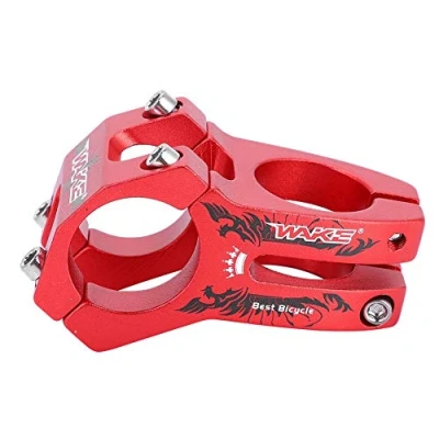 Imagen de Vástago de icleta Corto Manillar, 31.8mm Potencia para Montaña Elevador Manillar Bar Stem Tallo Barra Carretera Ciclismo MTB BMX Fixie Gear (Rojo)