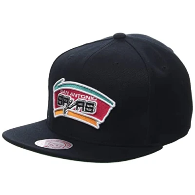 Imagen de Mitchell &amp; Ness San Antonio Spurs 1999 NBA Finals Snapback Gorra, color negro