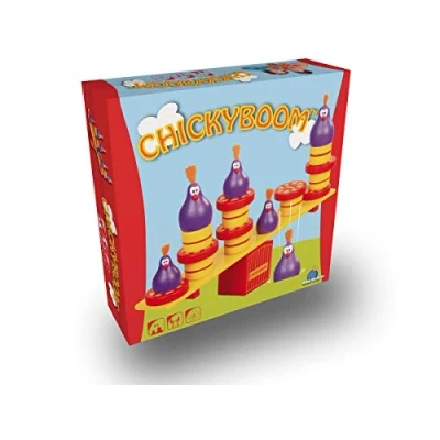 Imagen de Blue Orange Chickyboom Juego De Mesa a Partir 4 Años 2 Jugadores 10 Minutos por Partida Multilenguaje (Incluye Español), Multicolor (BO01001ML)