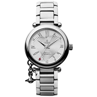 Imagen de Vivienne Westwood Orb VW006SL Reloj de cuarzo para mujer, con correa acero inoxidable, plateado