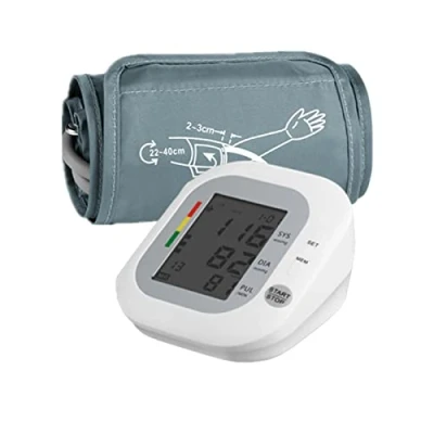 Imagen de Casulo Monitor de presión arterial automático Máquina digital para uso doméstico con pantalla grande, brazalete ajustable la parte superior del brazo