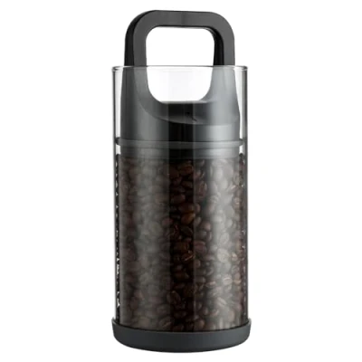 Imagen de Bote para Café, Café Hermetico, de Almacenamiento 500g, Tarro con Tapa Vacío, Recipiente Vidrio Borosilicato Cafe Grano Molido Nueces