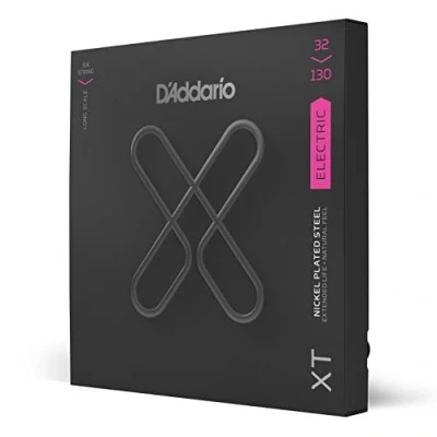 Imagen de D&#039;Addario XTB32130, XT Bass Nickel Plated Steel, Regular Light, 6 String, 32 130