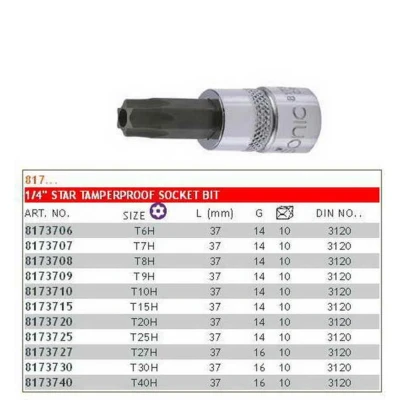 Imagen de Taco 1/4&quot; TORX SONIC 8173725