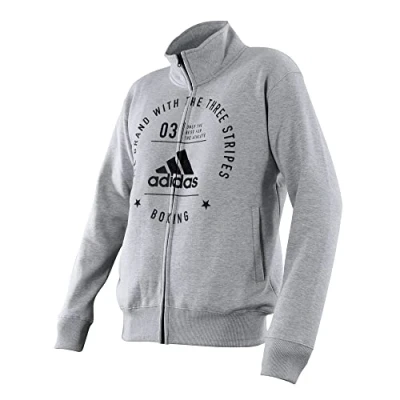 Imagen de adidas Cremallera Community Line., Unzutreffend, Línea comunitaria., Unisex Adulto, Color Gris y Negro., tamaño XX Large
