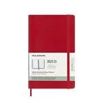 Imagen de Moleskine Agendas de 18 meses 2022 2023, Agenda Semanal con Tapa Blanda y Cierre Elástico, Tamaño L 13 x 21 cm, Color Rojo Escarlata