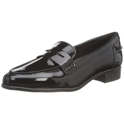 Imagen de Clarks Hamble Loafer, Mocasines Mujer, Black Pat, 36 EU