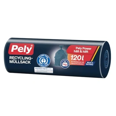 Imagen de pely Saco de basura reciclado, certificado Blauer Engel, 10 unidades)