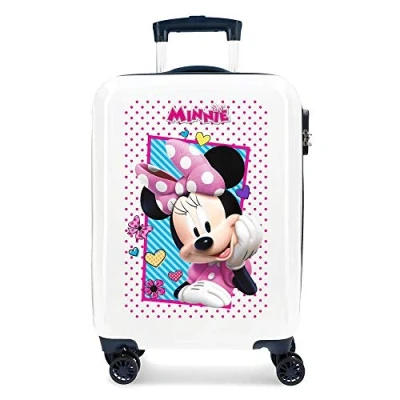Imagen de Disney Minnie Joy Maleta de Cabina Azul 37x55x20 cms Rígida ABS Cierre combinación 34L 2,6Kgs 4 Ruedas Dobles Equipaje Mano