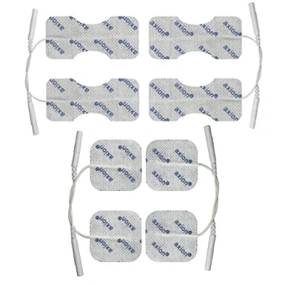 Imagen de axion Set de 8 electrodos para Dedos y muñeca Parches TENS EMS Tratamiento del Dolor la osteoartritis Almohadillas electroestimuladores conexión Universal Clavija 2mm